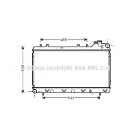 SU2015 AVA QUALITY COOLING Радіатор охолодження двигуна