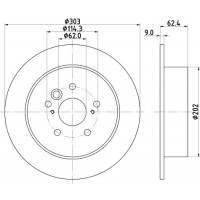 8DD 355 118-721 HELLA PAGID Гальмівний диск