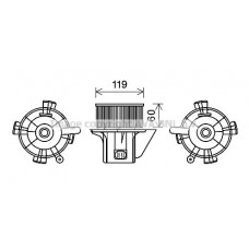 CN8299 AVA QUALITY COOLING Вентилятор салону