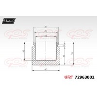 72963002 MAXTECH Поршень корпус скоби гальма