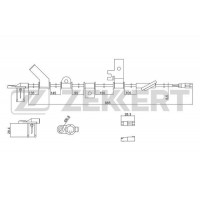 SE-6093 ZEKKERT Датчик частота обертання колеса
