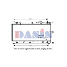 210133N AKS DASIS Радіатор охолодження двигуна