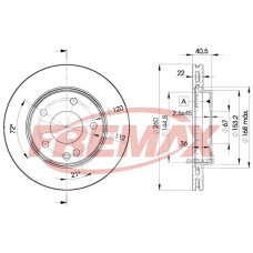 BD0113 FREMAX BRAKE DISC HIGH CARBON