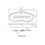DBP1425-01 DANAHER Комплект гальмівних колодок дисковий гальм