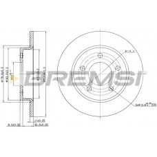 CD7420S BREMSI Гальмівний диск