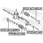 0121-ACV40RH FEBEST Наконечник поперечної кермової тяги