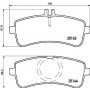 P 50 125 BREMBO Комплект гальмівних колодок дисковий гальм
