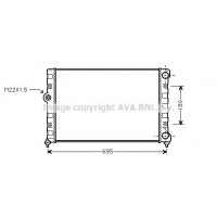 VN2109 AVA QUALITY COOLING Радіатор охолодження двигуна