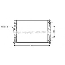VN2109 AVA QUALITY COOLING Радіатор охолодження двигуна