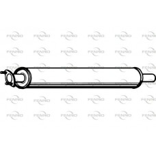 P7861 FENNO Середній глушник вихлопних газів