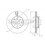 TX 71-62 TOMEX Brakes Гальмівний диск