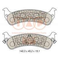 704-10042 IAP QUALITY PARTS Комплект гальмівних колодок дисковий гальм