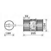 RT8586 AVA QUALITY COOLING Вентилятор салону