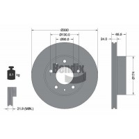 BDS1092 BENDIX Braking Гальмівний диск