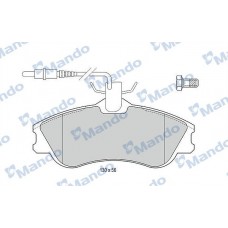 MBF015118 MANDO Комплект гальмівних колодок дисковий гальм