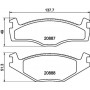 8DB 355 017-501 HELLA Комплект гальмівних колодок, дискове гальмо