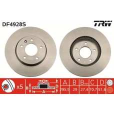 DF4928S TRW Гальмівний диск