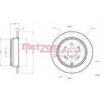6110791 METZGER Гальмівний диск