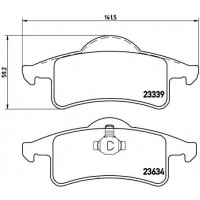 P 37 006 BREMBO Комплект гальмівних колодок дисковий гальм