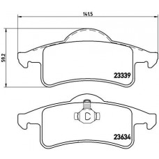 P 37 006 BREMBO Комплект гальмівних колодок дисковий гальм