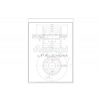 Y089-70 ASHUKI by Palidium Гальмівний диск