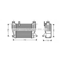 Интеркулер AVA QUALITY COOLING RTA4338