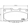 8DB 355 017-211 HELLA Комплект гальмівних колодок, дискове гальмо