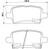 FK20238 KAISHIN Комплект гальмівних колодок дисковий гальм