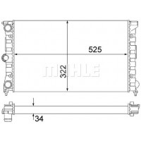 WG2183502 WILMINK GROUP Радіатор охолодження двигуна