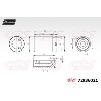 72936021 MAXTECH Поршень корпус скоби гальма