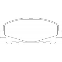 LVXL1631 MOTAQUIP Комплект гальмівних колодок дисковий гальм