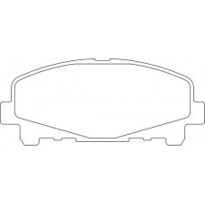 LVXL1631 MOTAQUIP Комплект гальмівних колодок дисковий гальм