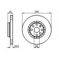 0 986 478 535 BOSCH Гальмівний диск