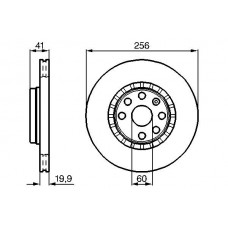 0 986 478 535 BOSCH Гальмівний диск