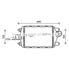 Интеркулер AVA QUALITY COOLING PR4080