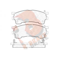 RB0971-203 R BRAKE Комплект гальмівних колодок дисковий гальм