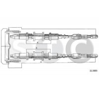 T482499 STC Тросик, cтояночный тормоз