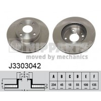 J3303042 NIPPARTS Гальмівний диск