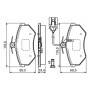 0986460948 BOSCH BOSCH, Гальмівні колодки перед. (WVA 20168) (19.6мм) VW Golf III, Vento 1,4-2,8 (с датчиком) [-]
