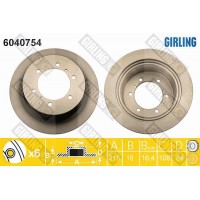 6040754 GIRLING Гальмівний диск