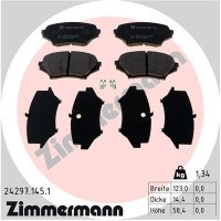 24297.145.1 ZIMMERMANN Комплект гальмівних колодок дисковий гальм