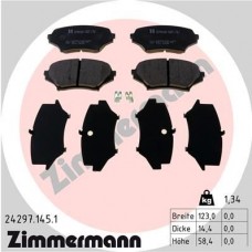 24297.145.1 ZIMMERMANN Комплект гальмівних колодок дисковий гальм