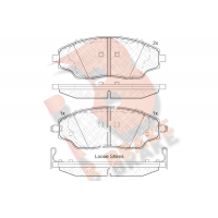 RB2167 R BRAKE Комплект гальмівних колодок дисковий гальм