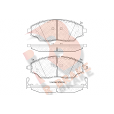 RB2167 R BRAKE Комплект гальмівних колодок дисковий гальм
