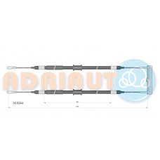33.0244 ADRIAUTO Тросик, cтояночный тормоз