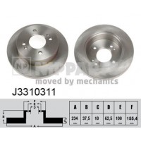 J3310311 NIPPARTS Гальмівний диск