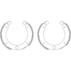 MSK038 MINTEX Комплект гальмівних колодок