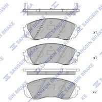 SP1238 Hi-Q КомплеК т гальмівних колодок, дискове гальмо