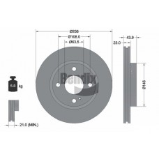 BDS1023HC BENDIX Braking Гальмівний диск