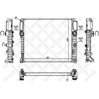 10-26550-SX STELLOX Радіатор охолодження двигуна